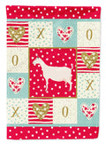 Saanen Goat Love House Flag 28x40 Porch Sleeve Pole Decorative Outside Yard Banner Artwork Wall Hanging, Polyester