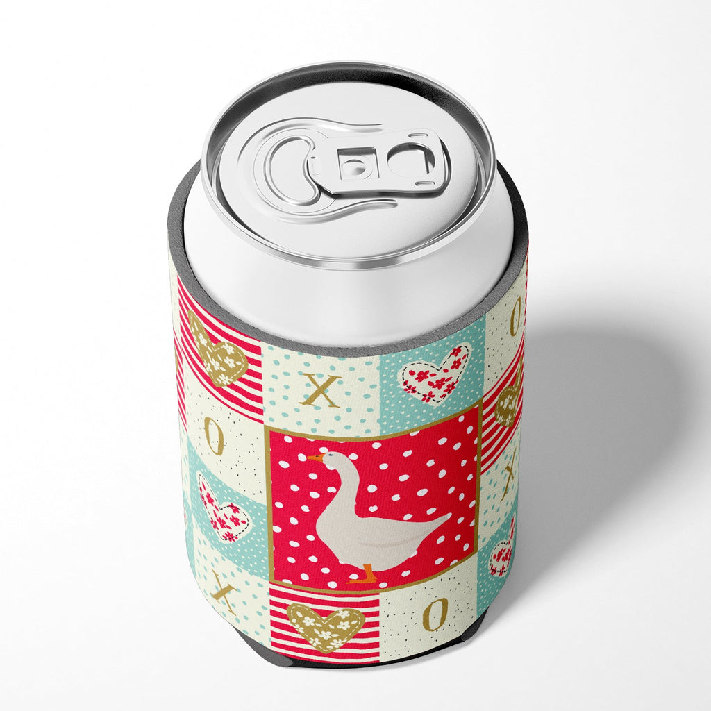 Embden Goose Love Can or Bottle Hugger Cooler Sleeve for Standard 12 oz Cans, Insulated Foam Beer & Soda Can Hugger Reusable