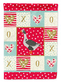 West of England Goose Love House Flag 28x40 Porch Sleeve Pole Decorative Outside Yard Banner Artwork Wall Hanging, Polyester