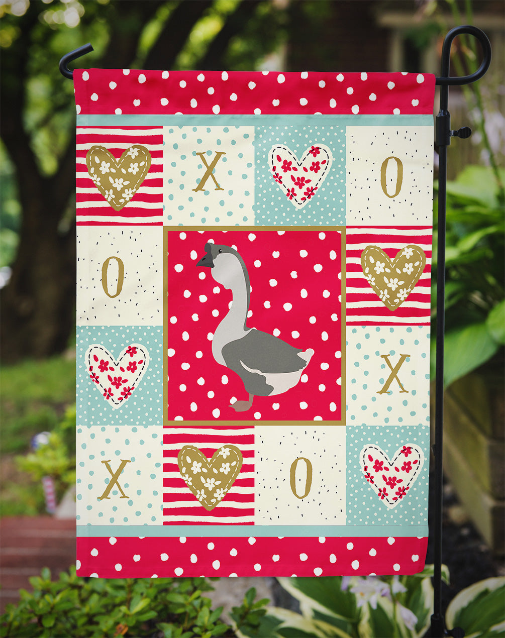 African Goose Love Garden Flag Mailbox Decorative Yard Banner Outside Patio Artwork for Flower Beds, Garden Size, Multicolor