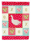 Sebastopol Goose Love House Flag 28x40 Porch Sleeve Pole Decorative Outside Yard Banner Artwork Wall Hanging, Polyester