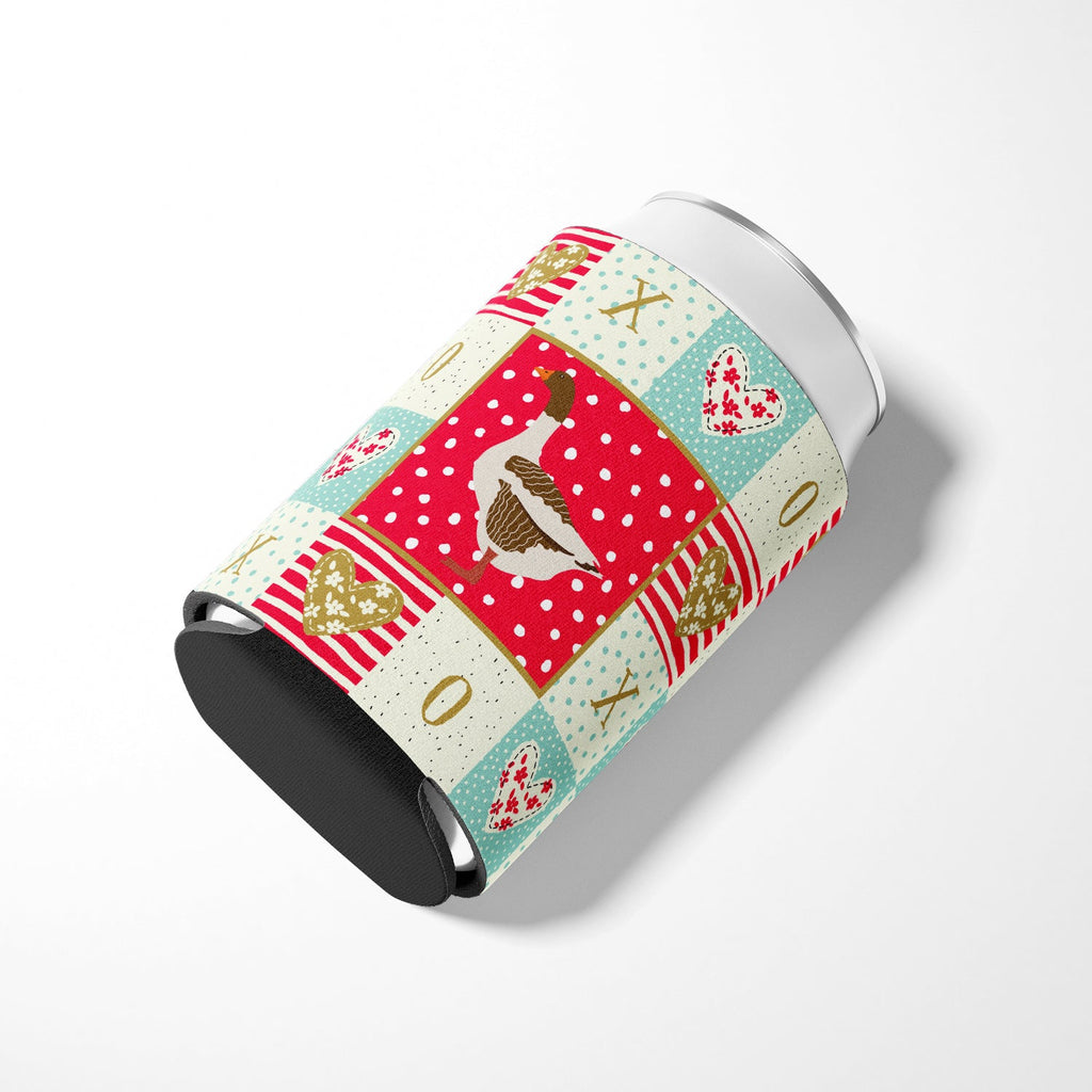 Pomeranian Rogener Goose Love Can or Bottle Hugger Cooler Sleeve for Standard 12 oz Cans, Insulated Foam Beer & Soda Can Hugger Reusable