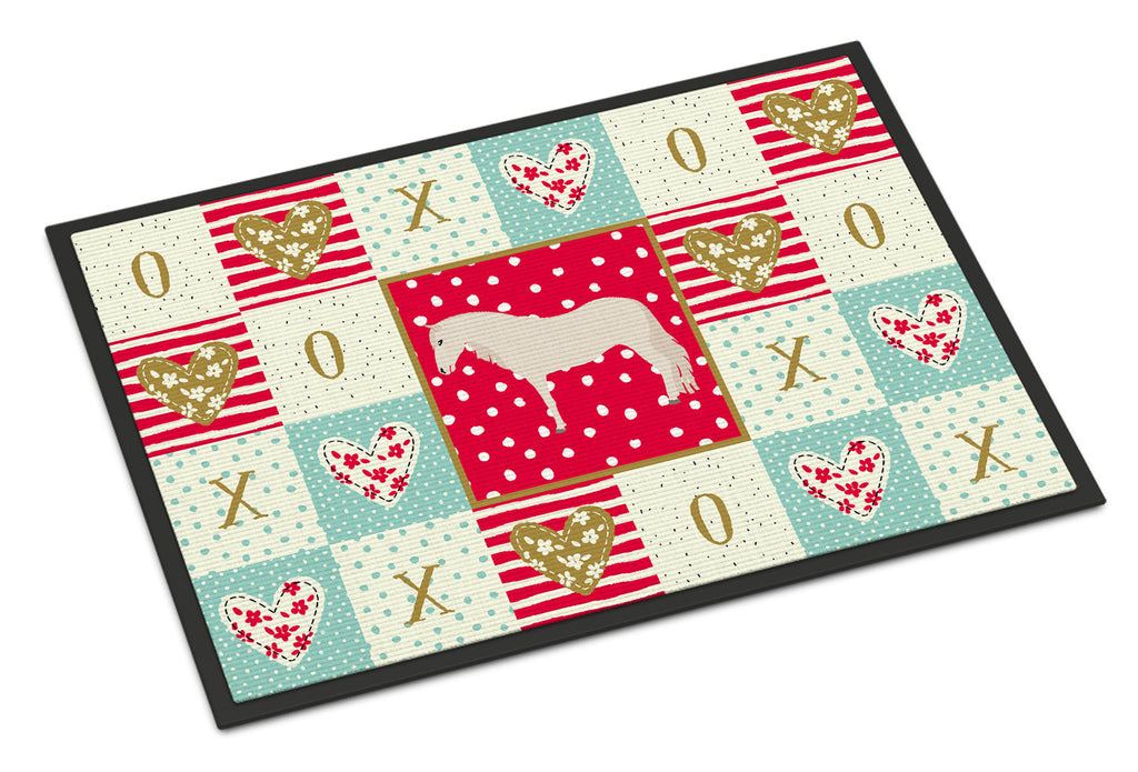 Paso Fino Horse Love Doormat Indoor Outdoor 18H X 27W Front Door Mat Rugs for Entryway, Non Slip Washable
