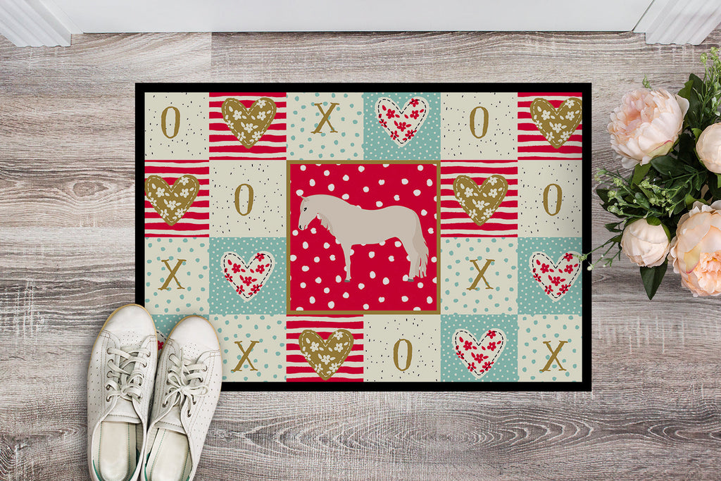 Paso Fino Horse Love Doormat Indoor Outdoor 18H X 27W Front Door Mat Rugs for Entryway, Non Slip Washable