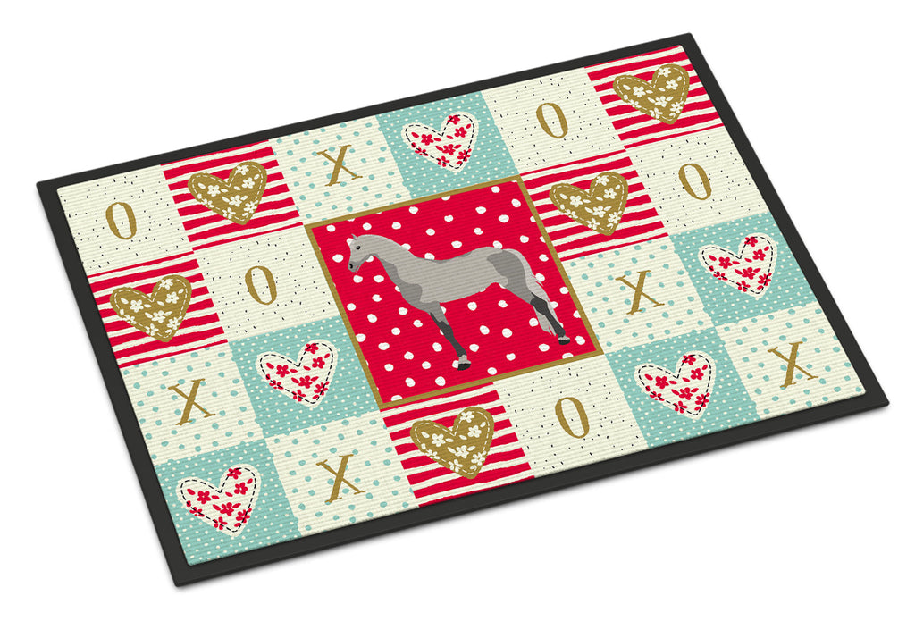 Orlov Trotter Horse Love Doormat Indoor Outdoor 18H X 27W Front Door Mat Rugs for Entryway, Non Slip Washable
