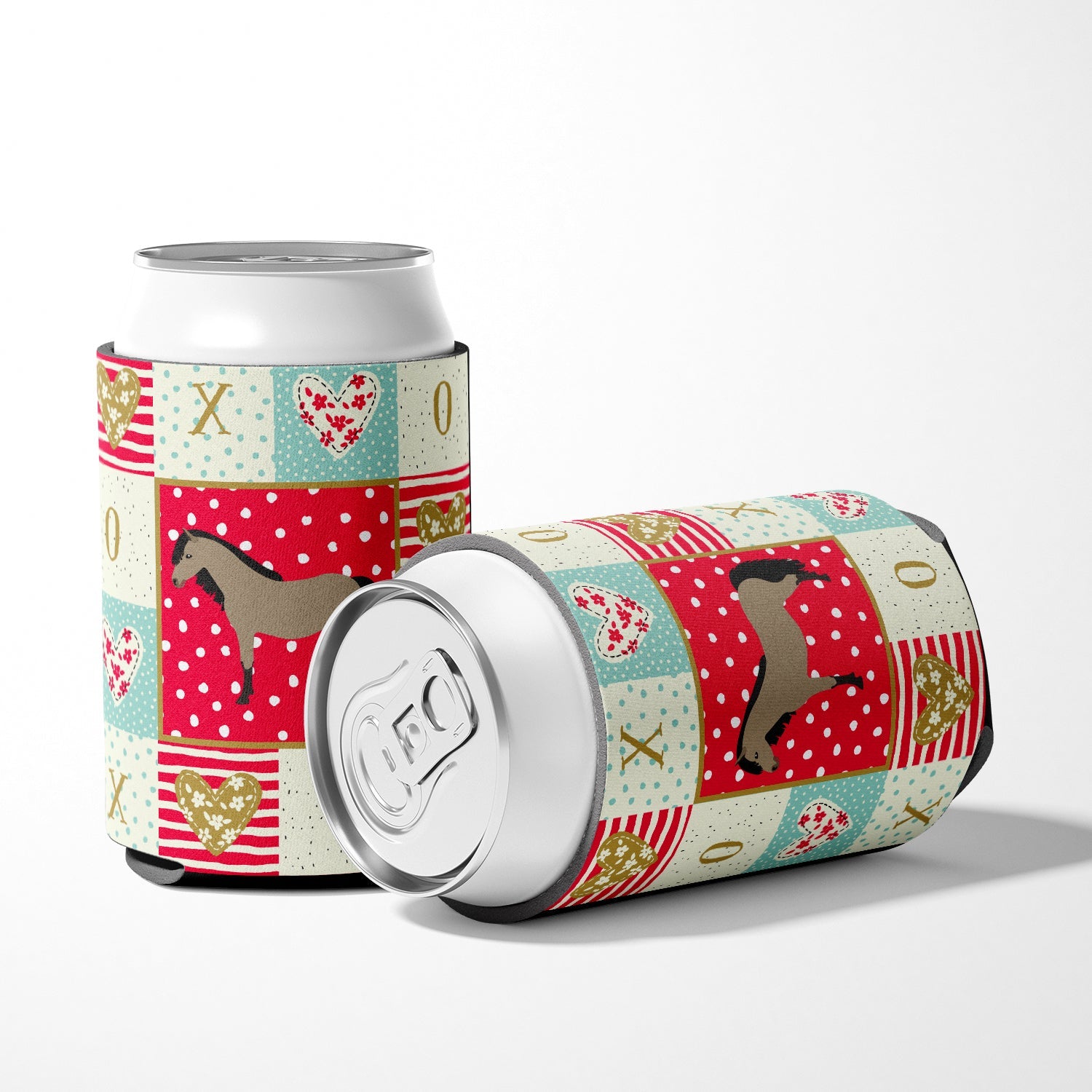 Welsh Pony Horse Love Can or Bottle Hugger Cooler Sleeve for Standard 12 oz Cans, Insulated Foam Beer & Soda Can Hugger Reusable