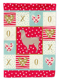 Llama Love House Flag 28x40 Porch Sleeve Pole Decorative Outside Yard Banner Artwork Wall Hanging, Polyester