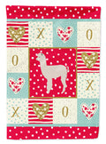 Alpaca Love House Flag 28x40 Porch Sleeve Pole Decorative Outside Yard Banner Artwork Wall Hanging, Polyester