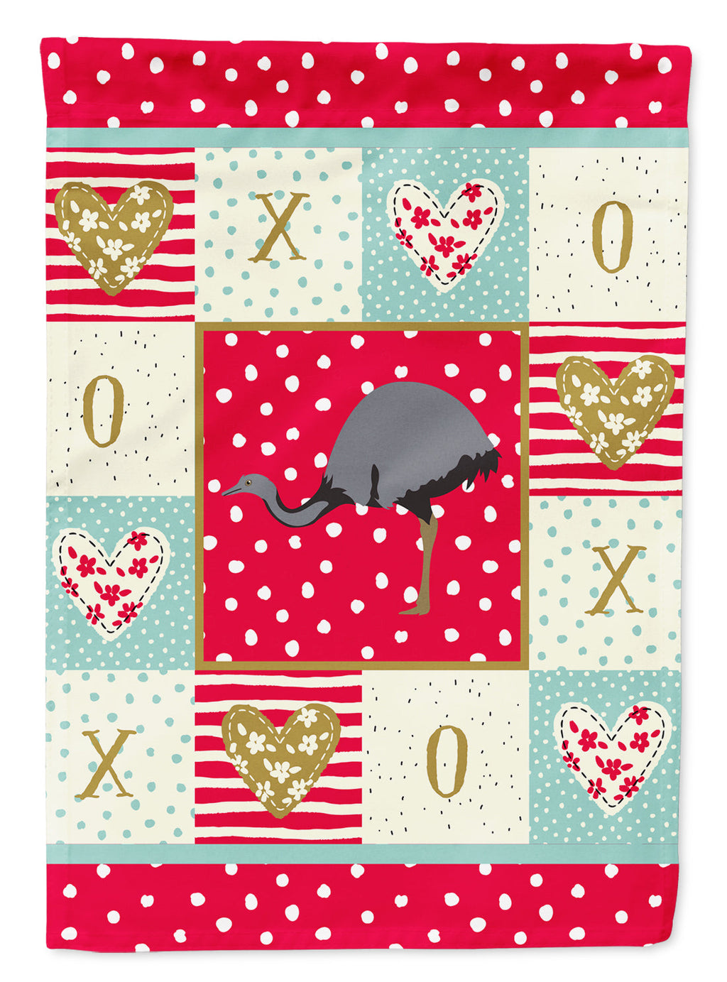 Rhea Love House Flag 28x40 Porch Sleeve Pole Decorative Outside Yard Banner Artwork Wall Hanging, Polyester