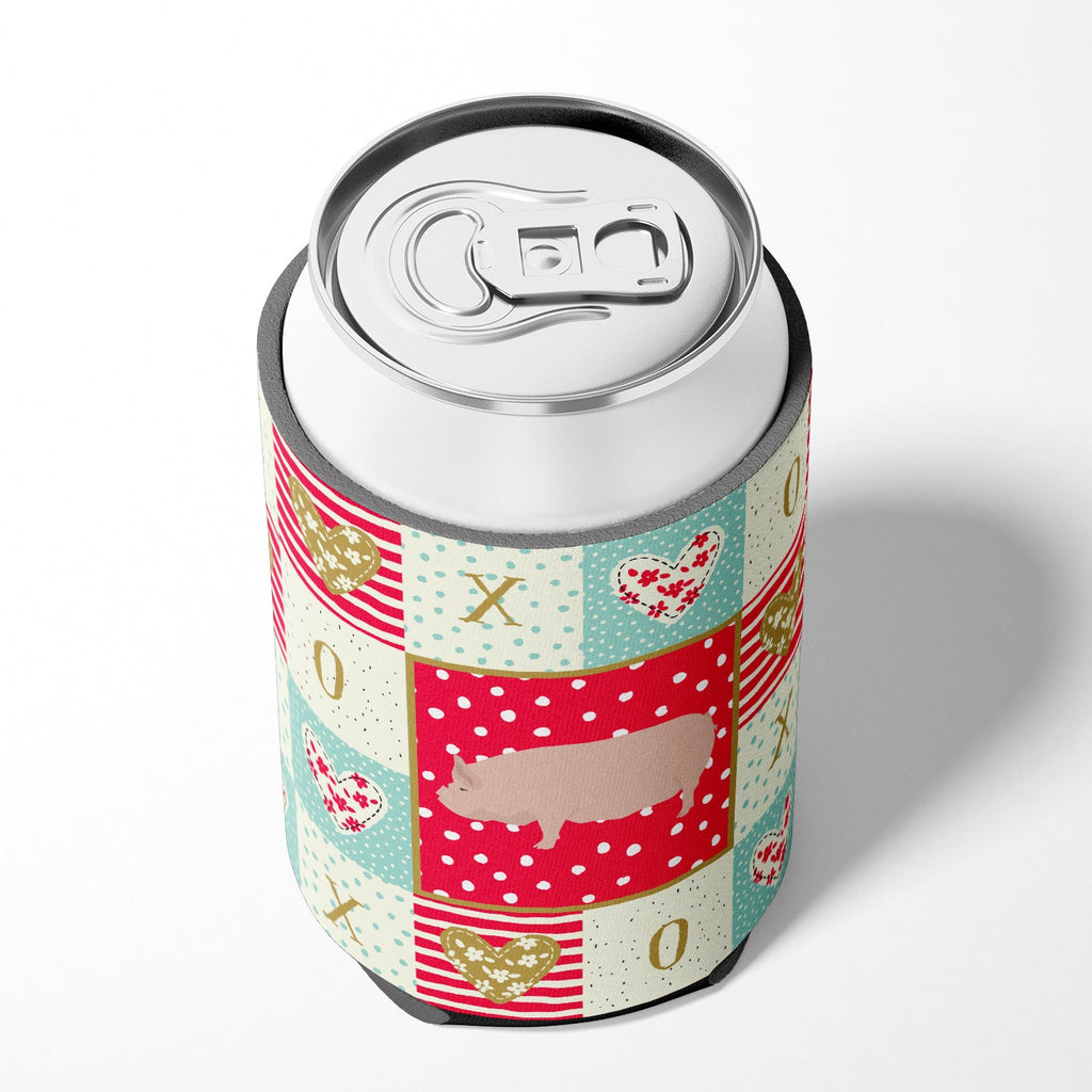 Welsh Pig Love Can or Bottle Hugger Cooler Sleeve for Standard 12 oz Cans, Insulated Foam Beer & Soda Can Hugger Reusable