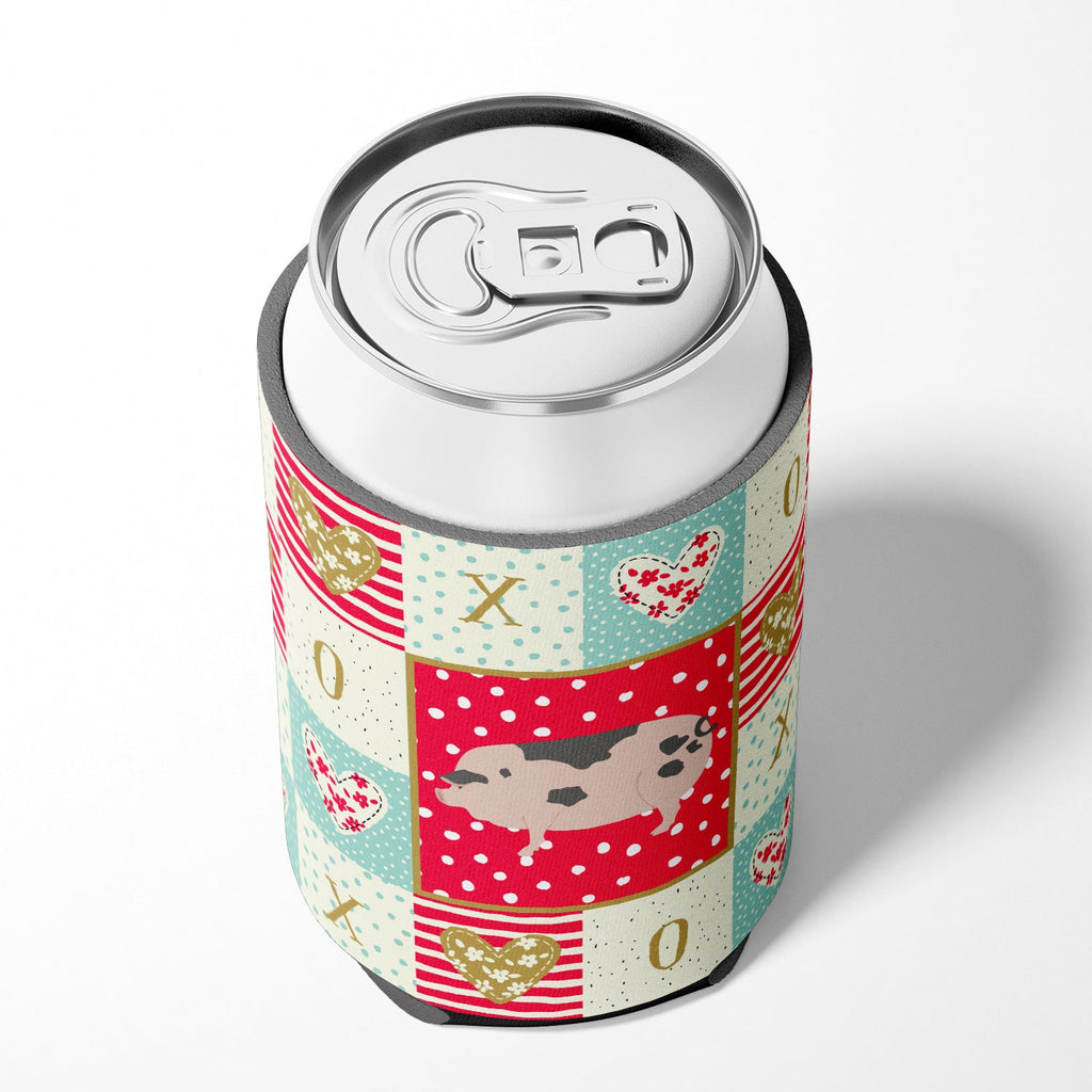 Gloucester Old Spot Pig Love Can or Bottle Hugger Cooler Sleeve for Standard 12 oz Cans, Insulated Foam Beer & Soda Can Hugger Reusable