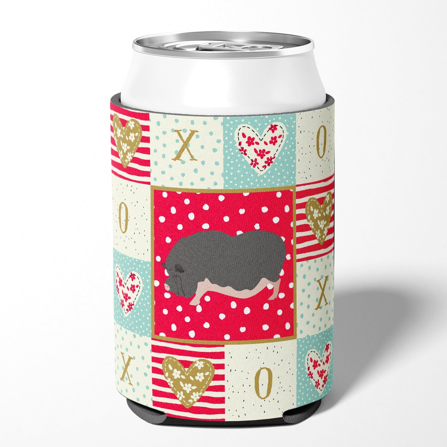 Vietnamese Pot-Bellied Pig Love Can or Bottle Hugger Cooler Sleeve for Standard 12 oz Cans, Insulated Foam Beer & Soda Can Hugger Reusable