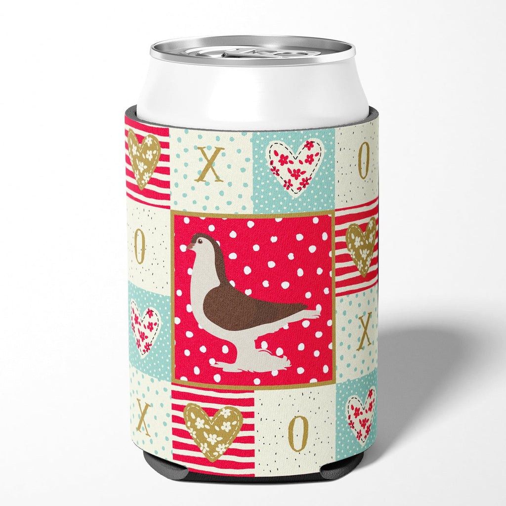 Large Pigeon Love Can or Bottle Hugger Cooler Sleeve for Standard 12 oz Cans, Insulated Foam Beer & Soda Can Hugger Reusable