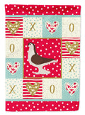 Large Pigeon Love House Flag 28x40 Porch Sleeve Pole Decorative Outside Yard Banner Artwork Wall Hanging, Polyester