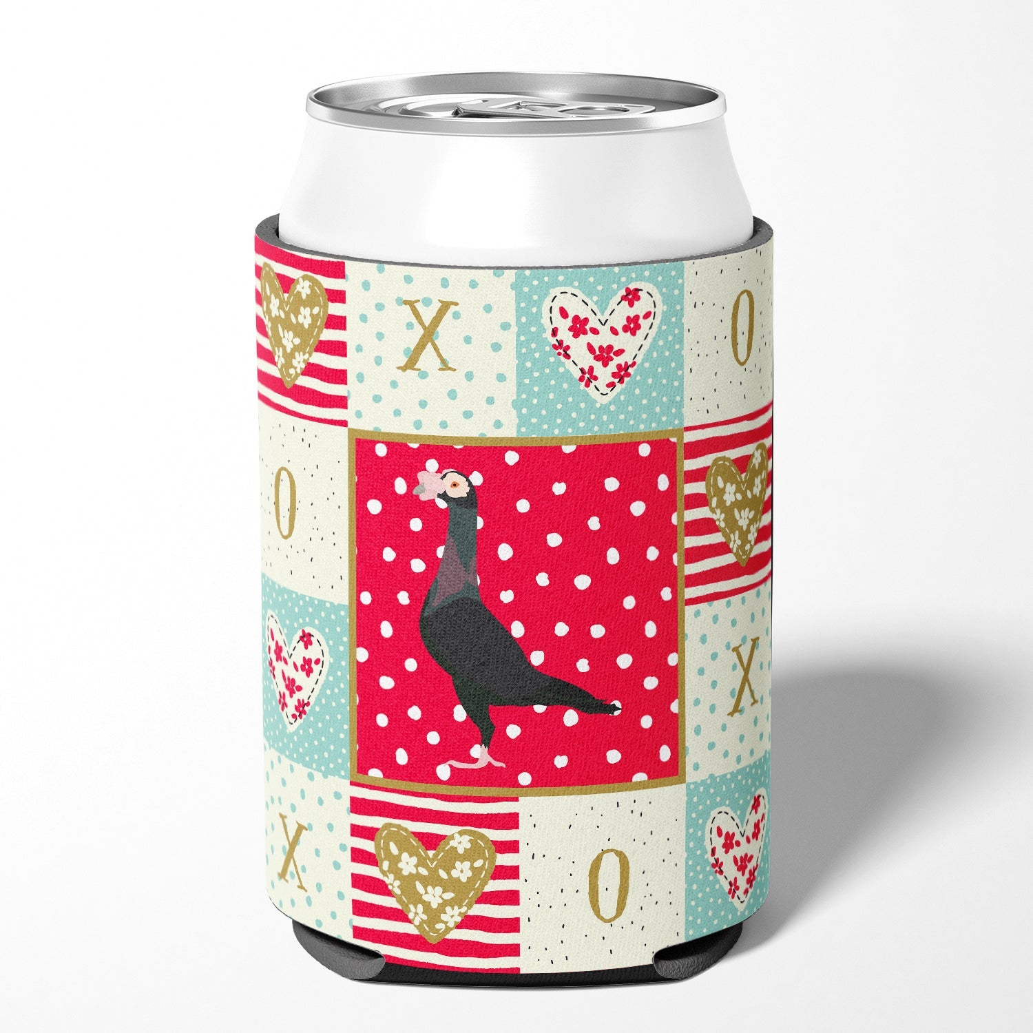 English Carrier Pigeon Love Can or Bottle Hugger Cooler Sleeve for Standard 12 oz Cans, Insulated Foam Beer & Soda Can Hugger Reusable