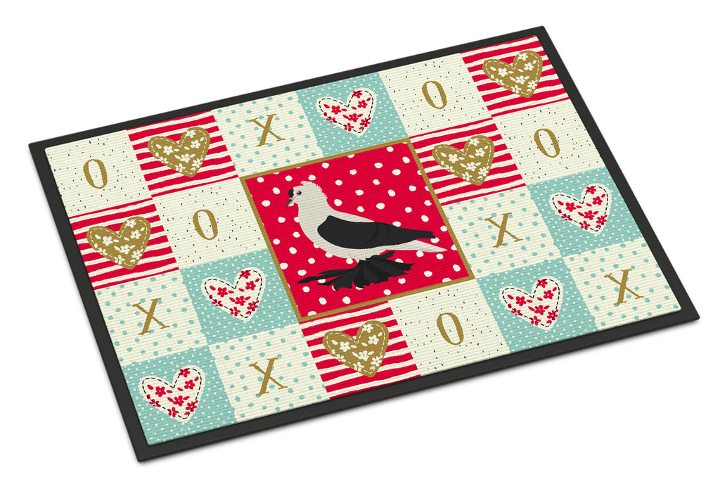 Saxon Fairy Swallow Pigeon Love Doormat Indoor Outdoor 18H X 27W Front Door Mat Rugs for Entryway, Non Slip Washable