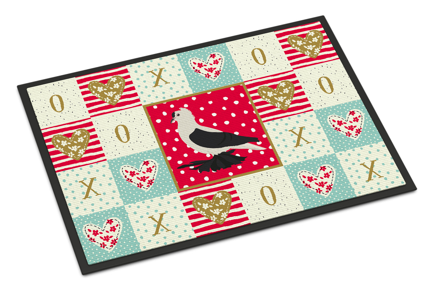 Saxon Fairy Swallow Pigeon Love Doormat Indoor Outdoor 18H X 27W Front Door Mat Rugs for Entryway, Non Slip Washable