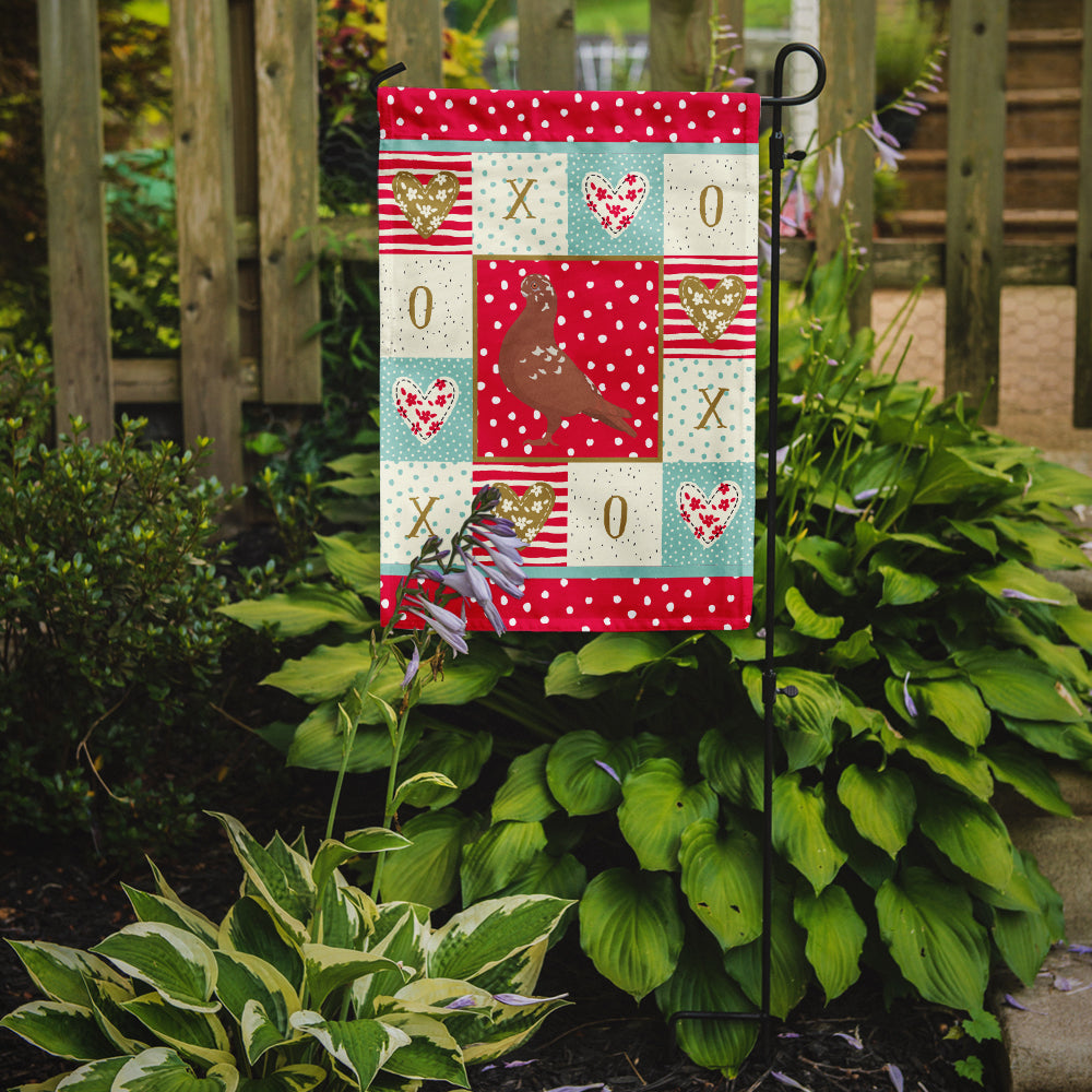 African Owl Pigeon Love Garden Flag Mailbox Decorative Yard Banner Outside Patio Artwork for Flower Beds, Garden Size, Multicolor