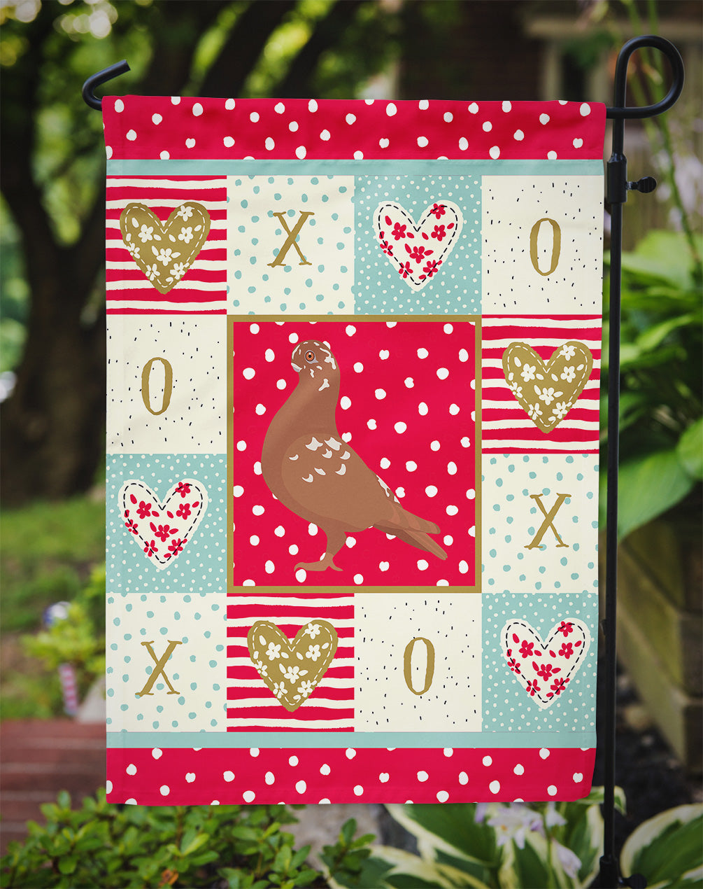 African Owl Pigeon Love Garden Flag Mailbox Decorative Yard Banner Outside Patio Artwork for Flower Beds, Garden Size, Multicolor
