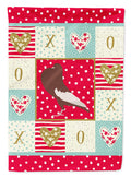 English Pouter Pigeon Love House Flag 28x40 Porch Sleeve Pole Decorative Outside Yard Banner Artwork Wall Hanging, Polyester