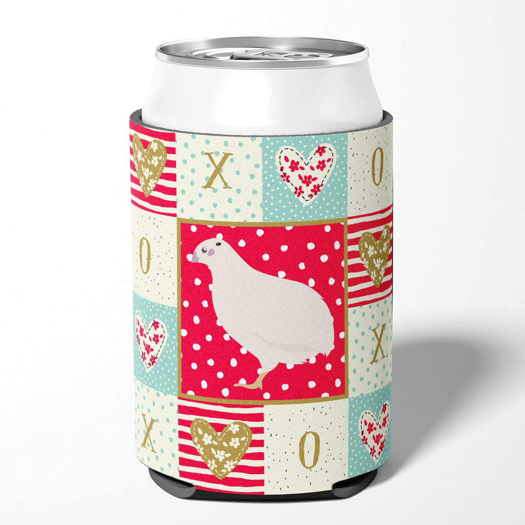 Texas Quail Love Can or Bottle Hugger Cooler Sleeve for Standard 12 oz Cans, Insulated Foam Beer & Soda Can Hugger Reusable