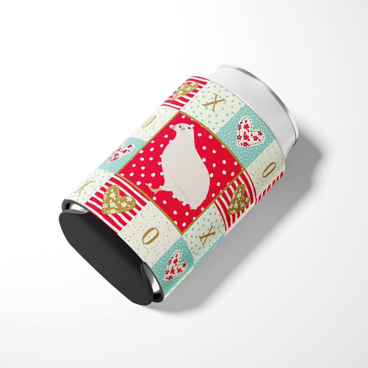 Texas Quail Love Can or Bottle Hugger Cooler Sleeve for Standard 12 oz Cans, Insulated Foam Beer & Soda Can Hugger Reusable