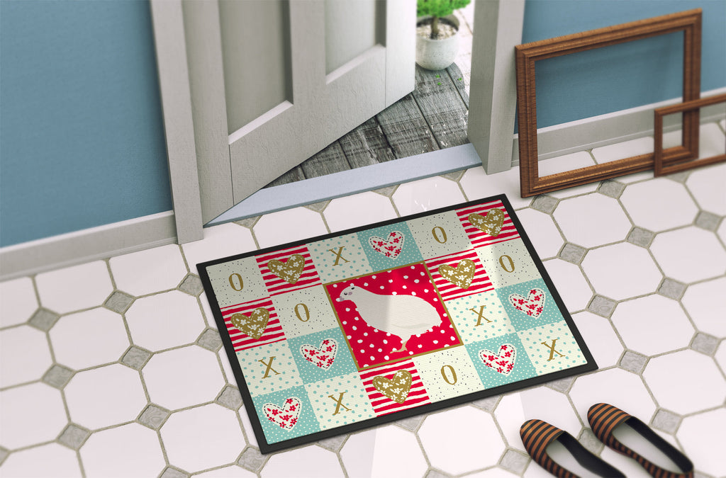 Texas Quail Love Doormat Indoor Outdoor 18H X 27W Front Door Mat Rugs for Entryway, Non Slip Washable