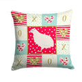 Texas Quail Love Decorative Throw Pillow 14x14 Indoor Outdoor Accent Cushion, Fabric Cover with Insert for Sofa, Bed, Porch & Living Room