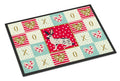 English Spot Rabbit Love Doormat Indoor Outdoor 18H X 27W Front Door Mat Rugs for Entryway, Non Slip Washable
