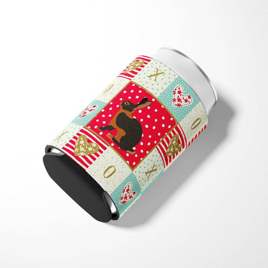 Tan Rabbit Love Can or Bottle Hugger Cooler Sleeve for Standard 12 oz Cans, Insulated Foam Beer & Soda Can Hugger Reusable