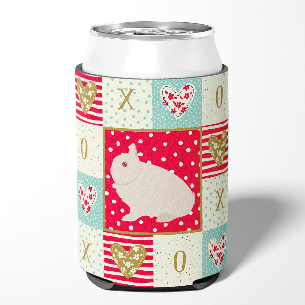 Hermelin Rabbit Love Can or Bottle Hugger Cooler Sleeve for Standard 12 oz Cans, Insulated Foam Beer & Soda Can Hugger Reusable