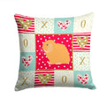 Holland Lop Rabbit Love Decorative Throw Pillow 14x14 Indoor Outdoor Accent Cushion, Fabric Cover with Insert for Sofa, Bed, Porch & Living Room