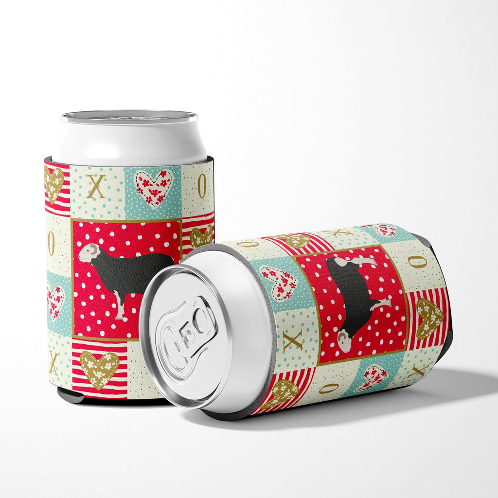Herwick Sheep Love Can or Bottle Hugger Cooler Sleeve for Standard 12 oz Cans, Insulated Foam Beer & Soda Can Hugger Reusable