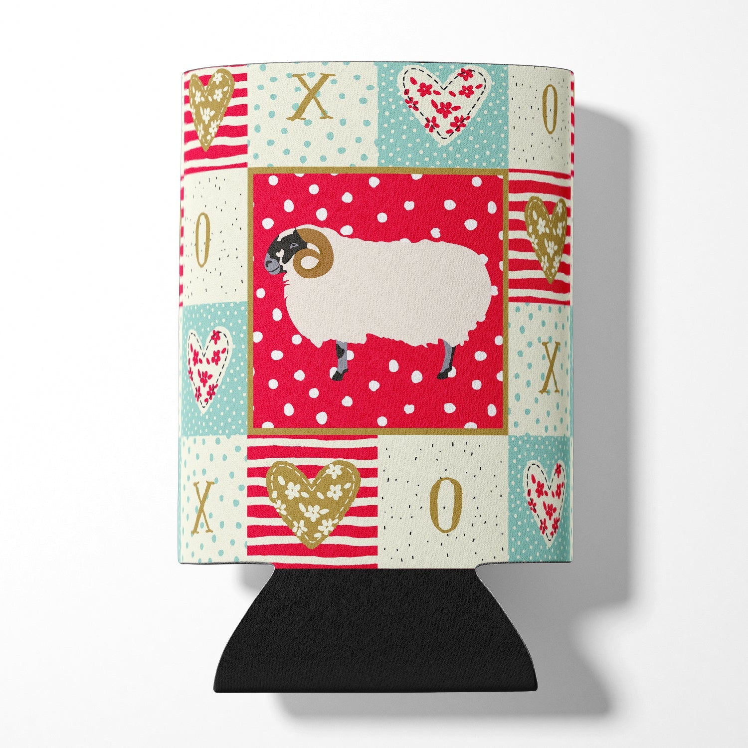 Scottish Blackface Sheep Love Can or Bottle Hugger Cooler Sleeve for Standard 12 oz Cans, Insulated Foam Beer & Soda Can Hugger Reusable