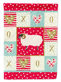 Scottish Blackface Sheep Love House Flag 28x40 Porch Sleeve Pole Decorative Outside Yard Banner Artwork Wall Hanging, Polyester
