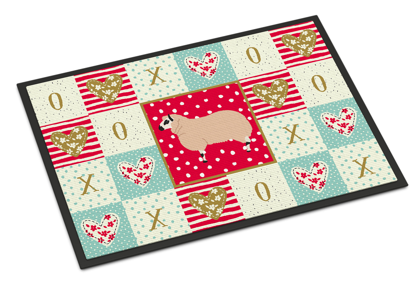 Kerry Hill Sheep Love Doormat Indoor Outdoor 18H X 27W Front Door Mat Rugs for Entryway, Non Slip Washable