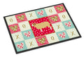 Horned Dorset Sheep Love Doormat Indoor Outdoor 18H X 27W Front Door Mat Rugs for Entryway, Non Slip Washable