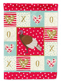Bourbon Red Turkey Hen Love House Flag 28x40 Porch Sleeve Pole Decorative Outside Yard Banner Artwork Wall Hanging, Polyester