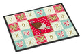 Bourbon Red Turkey Hen Love Doormat Indoor Outdoor 18H X 27W Front Door Mat Rugs for Entryway, Non Slip Washable