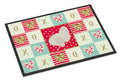 White Holland Turkey Love Doormat Indoor Outdoor 18H X 27W Front Door Mat Rugs for Entryway, Non Slip Washable