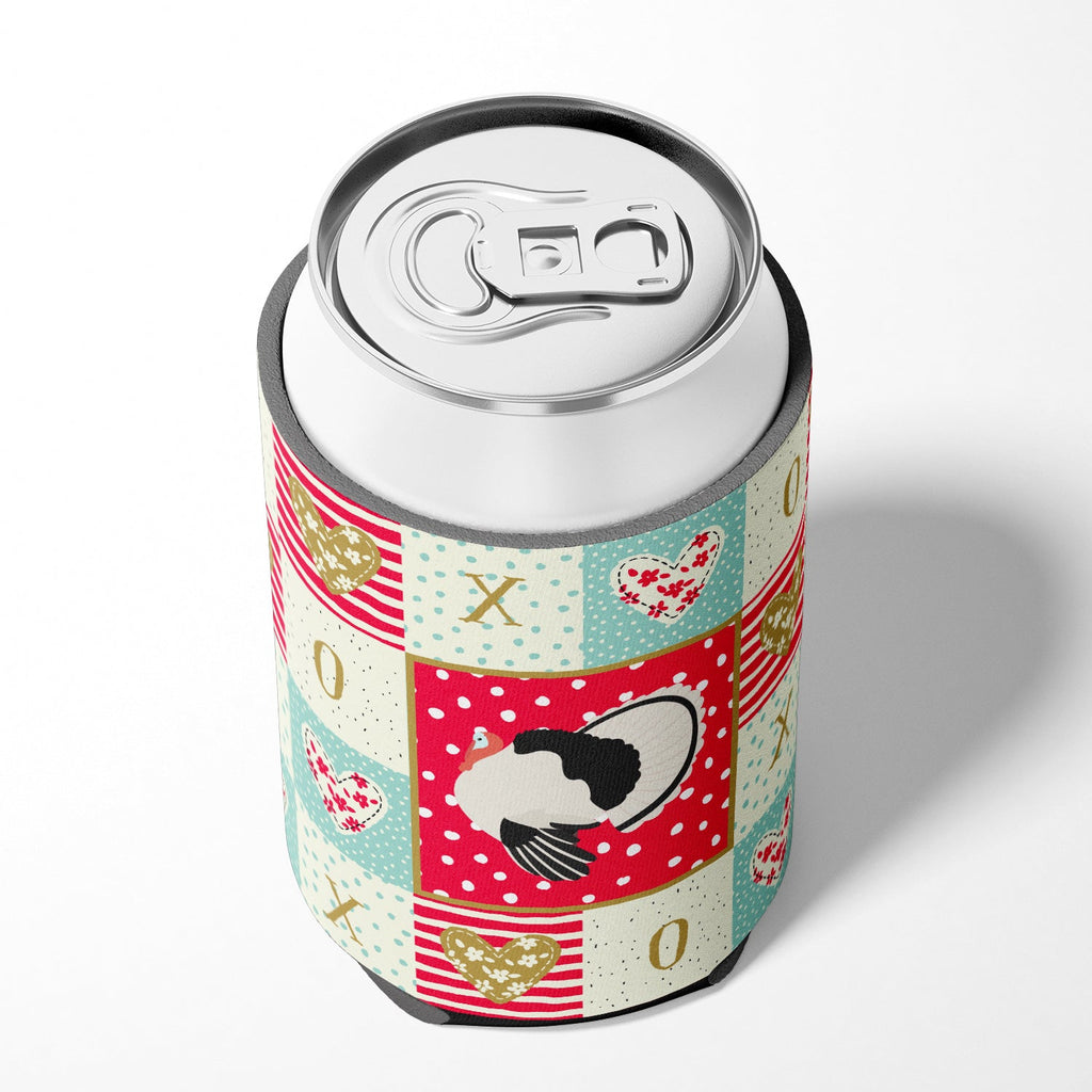 Royal Palm Turkey Love Can or Bottle Hugger Cooler Sleeve for Standard 12 oz Cans, Insulated Foam Beer & Soda Can Hugger Reusable
