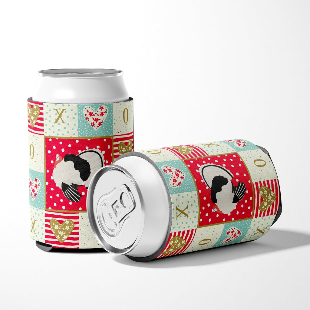 Royal Palm Turkey Love Can or Bottle Hugger Cooler Sleeve for Standard 12 oz Cans, Insulated Foam Beer & Soda Can Hugger Reusable