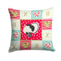 Royal Palm Turkey Love Decorative Throw Pillow 14x14 Indoor Outdoor Accent Cushion, Fabric Cover with Insert for Sofa, Bed, Porch & Living Room
