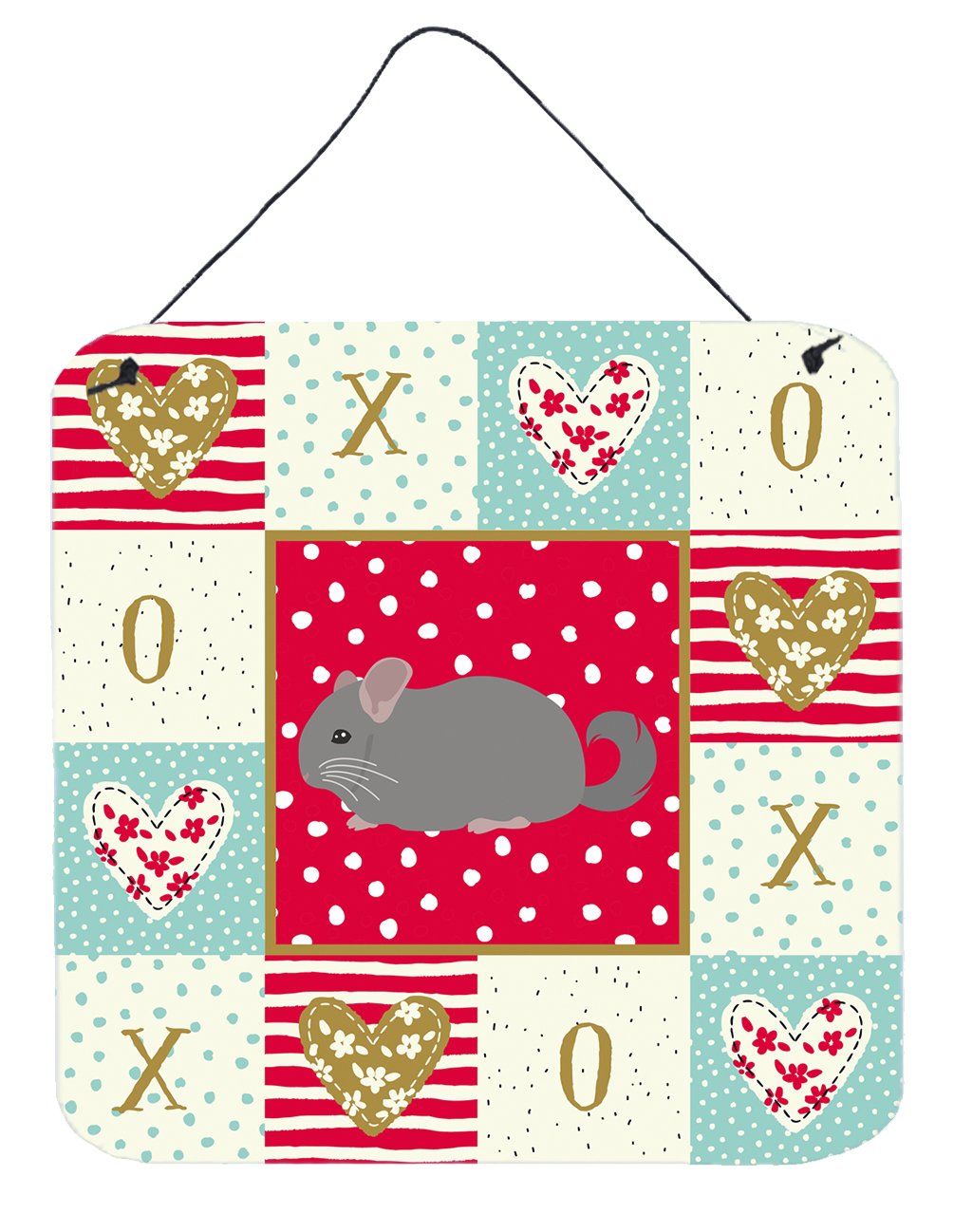 Agouti Chinchilla Love Wall or Door Hanging Prints Aluminum Metal Sign Kitchen Wall Bar Bathroom Plaque Home Decor, 6x6, Multicolor