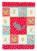 Foggy Chinchilla Love House Flag 28x40 Porch Sleeve Pole Decorative Outside Yard Banner Artwork Wall Hanging, Polyester