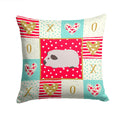 Himalayan Guinea Pig Love Decorative Throw Pillow 14x14 Indoor Outdoor Accent Cushion, Fabric Cover with Insert for Sofa, Bed, Porch & Living Room