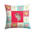Dwarf Hamster Love Decorative Throw Pillow 14x14 Indoor Outdoor Accent Cushion, Fabric Cover with Insert for Sofa, Bed, Porch & Living Room