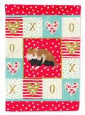 European Hamster Love House Flag 28x40 Porch Sleeve Pole Decorative Outside Yard Banner Artwork Wall Hanging, Polyester