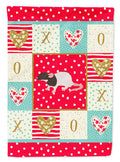 Dumbo Rat Love House Flag 28x40 Porch Sleeve Pole Decorative Outside Yard Banner Artwork Wall Hanging, Polyester
