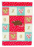 Rex Rat Love House Flag 28x40 Porch Sleeve Pole Decorative Outside Yard Banner Artwork Wall Hanging, Polyester
